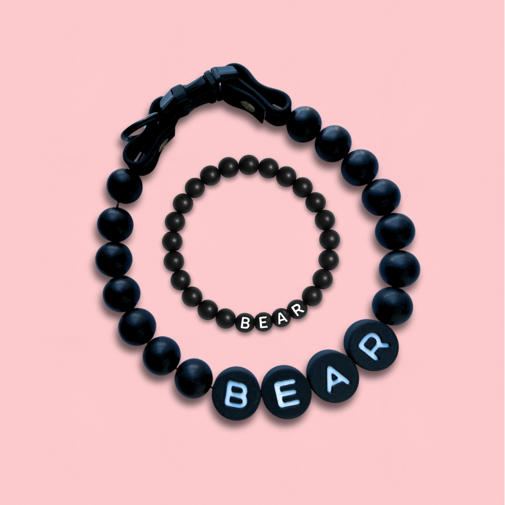 Collar Size -Dog Collar + Free Matching Bracelet