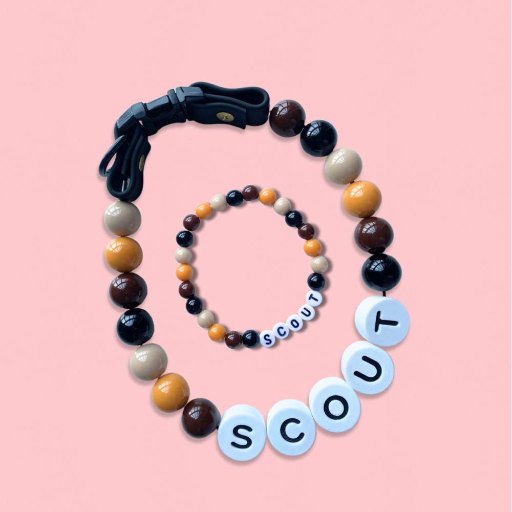 Collar Size -Dog Collar + Free Matching Bracelet